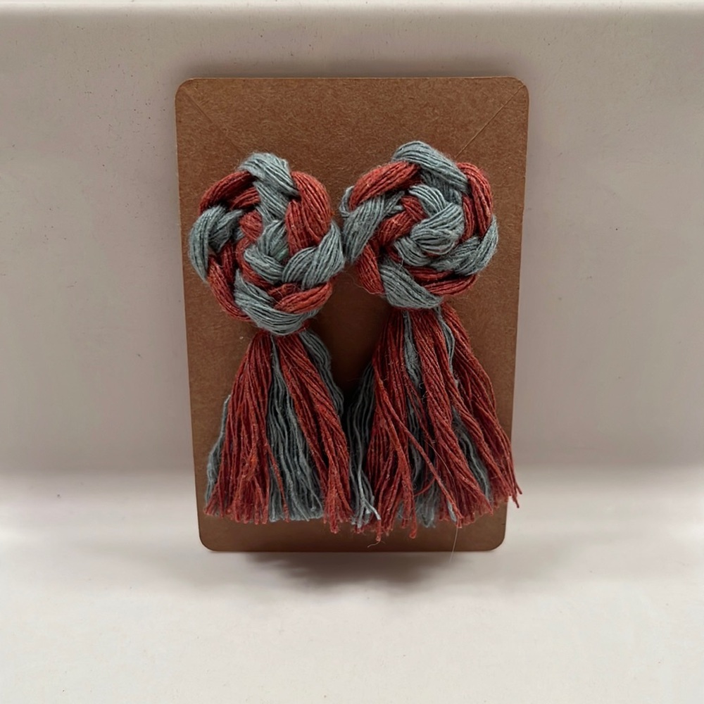 Homemade Macrame Earrings